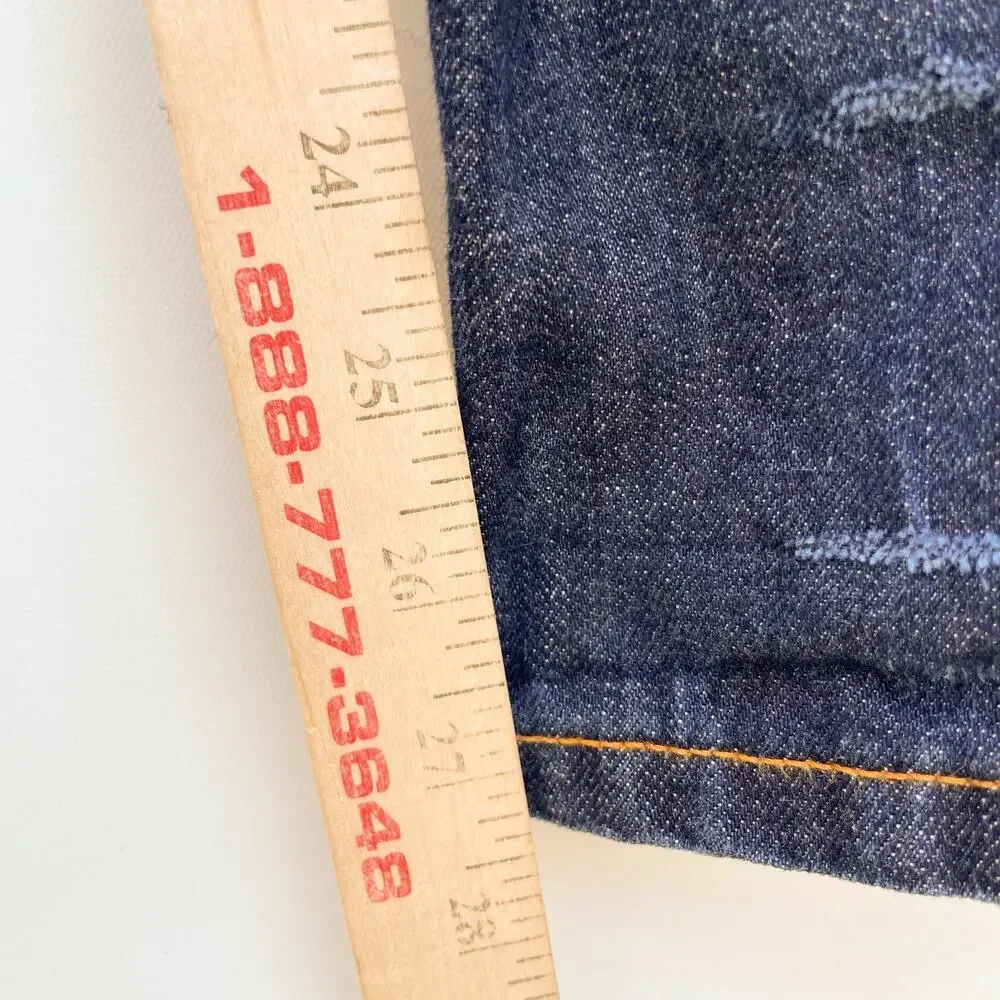 Nudie Jeans Steady Eddie‎ II Dry Salvage 31x30 Raw Denim Indigo Dark Wash